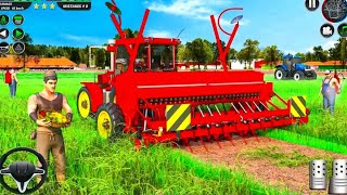 Tractor Farming Driver: Village Simulator 2023 - Forage Plow Farm Harvester - Android Gameplay screenshot 4