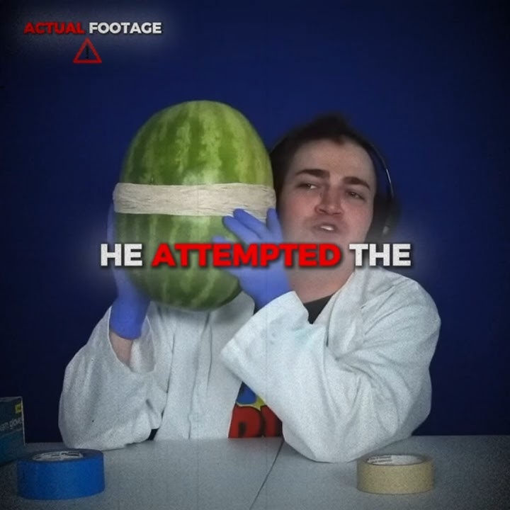 The Melon Challenge Incident 😨 (terrifying)