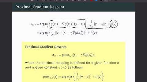[W4-5] proximal gradient descent