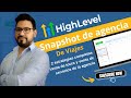 Snapshot agencia de viajes y turismo en Go High Level en Español