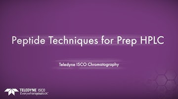 Peptide Techniques for Prep HPLC