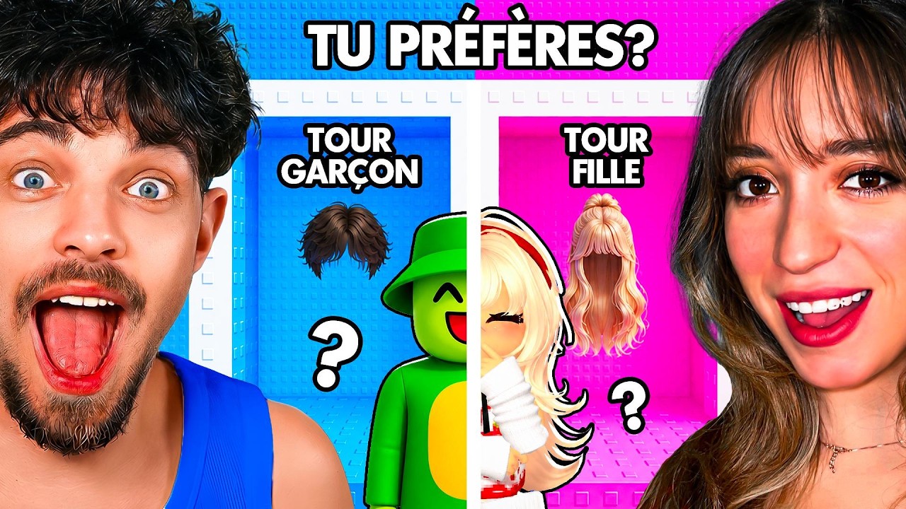 TU PRÉFÈRES Filles vs Garçons sur Roblox ! (Ft. GEMI)