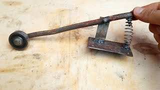 طريقة صنع رداد باب قوي(دفاش باب) ببساطة وبدون مصاريفHow to make a door spring