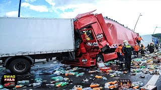 EXTREME DANGEROUS Overload Truck Crash Compilation | Idiots At Work, Idiots In Cars