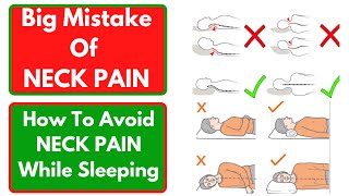How to sleep with NECK PAIN? | Big Mistake People do in Neck Pain | How To Use Pillow? (In Hindi)