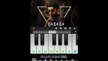 Master Thalapathy Mass BGM | Easy piano tutorial | #perfectpiano