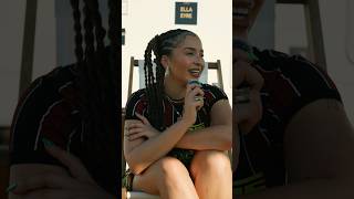 Catching up with @EllaEyre after her performance in Hyde Park ☀️