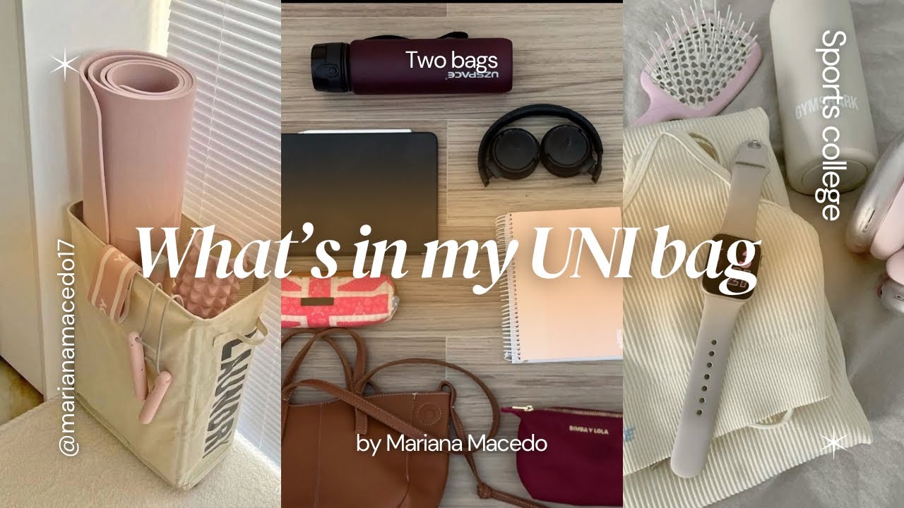 ❀ WHAT’S IN MY UNI BAG ❀ sports edition | MARIANA MACEDO