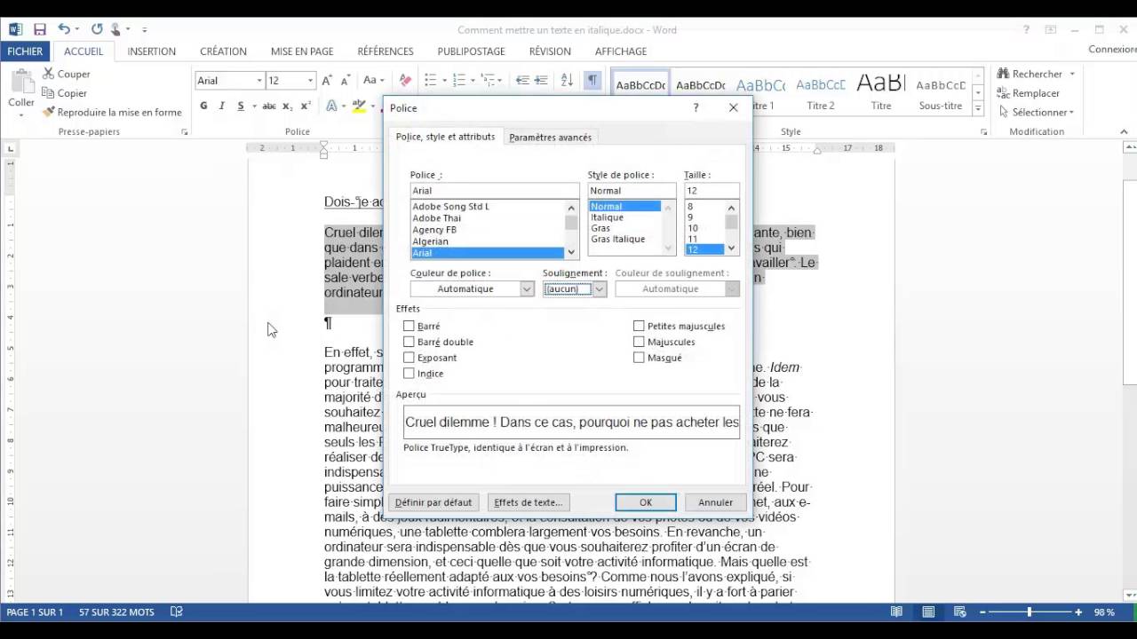 Comment souligner un texte? - YouTube