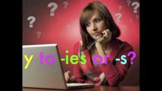 how to spell: y to -ies or -s plural spelling rule how to spell: y to -ies or -s plural spelling rule