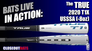 Closeoutbats.com TRUE T1X 2 3:4" Big Barrel USSSA Bat UT20T1X8  8oz 2020 Hitting