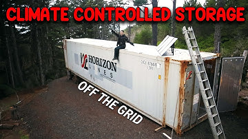HOW TO CLIMATE CONTROL SHIPPING CONTAINER STORAGE (& workshop) OFF THE GRID #diy #container #storage
