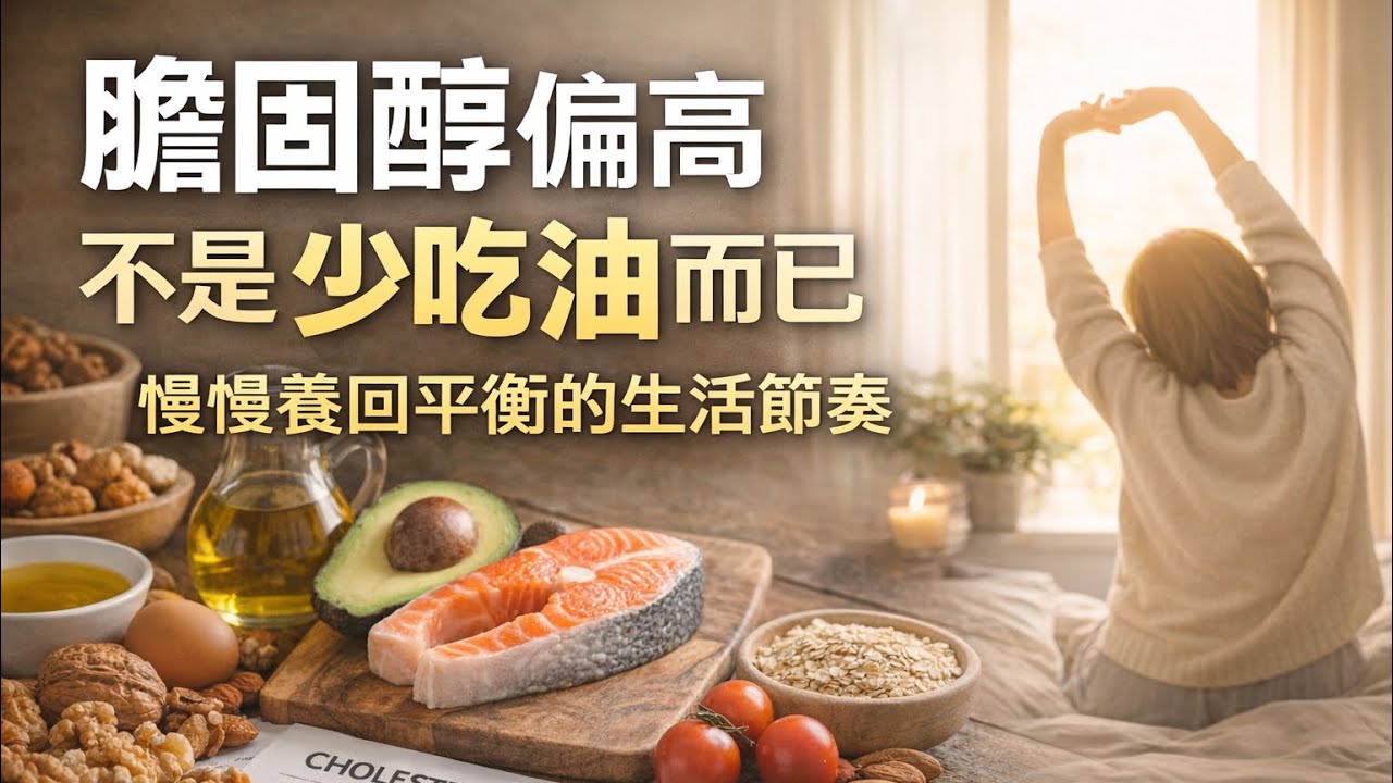 膽固醇偏高？其實不只是少吃油｜慢養生活
