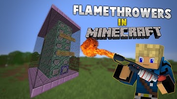 FLAMETHROWERS IN VANILLA MINECRAFT! ~ One Command Creation by TheRedstoneEngineer