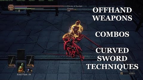 Dark Souls 3: How to PvP Part #7 Offhand Weapons, Combos, and Curved Sword Techniques.