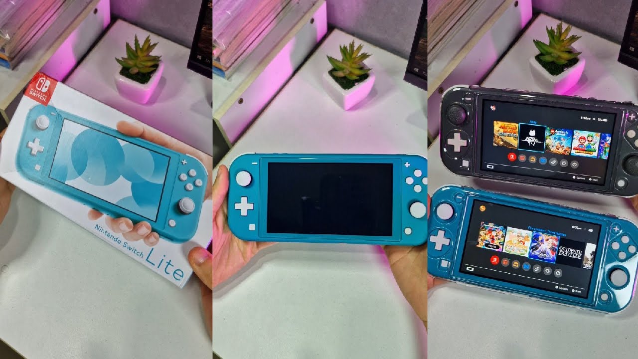 Nintendo Switch Lite UNBOXING Turquoise Color !! - YouTube