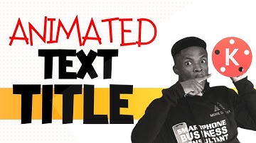 How to Create Animated Text Title Intro with Kinemaster | YouTube Intro Video