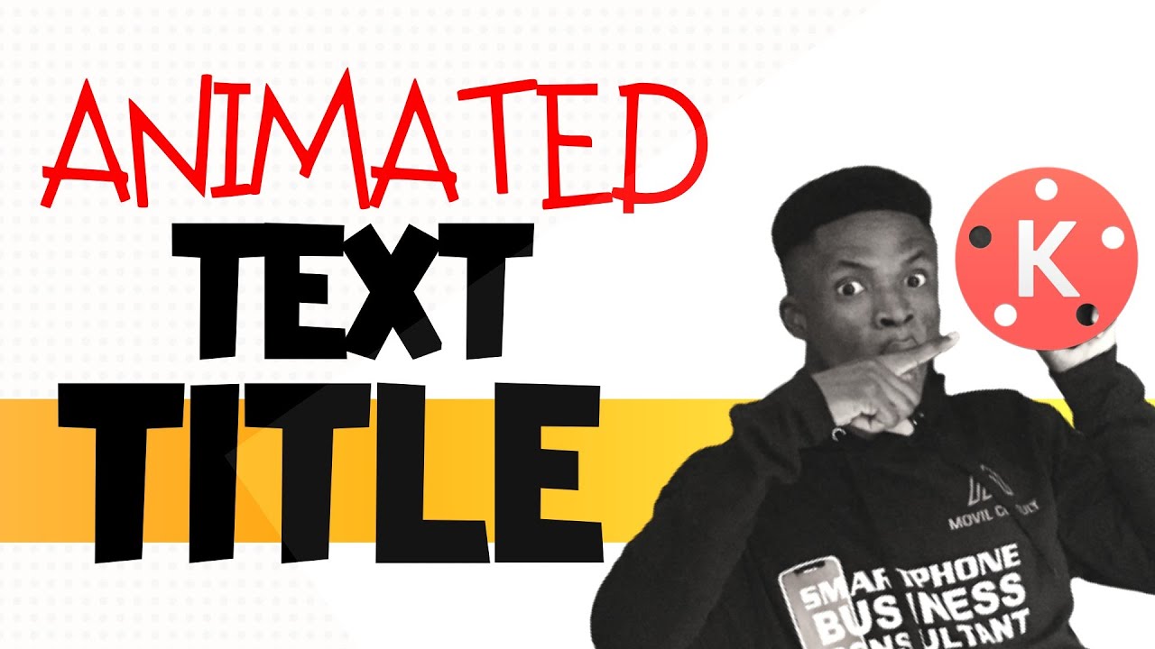 How to Create Animated Text Title Intro with Kinemaster | YouTube Intro ...
