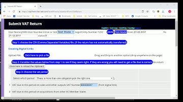 Making Tax Digital - changes made to the submitting a VAT return function