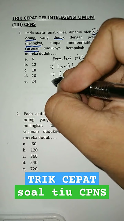 SOAL CARA DUDUK MELINGKAR SOAL LANGGANAN TES SKD CPNS SOAL TES MASUK KERJA