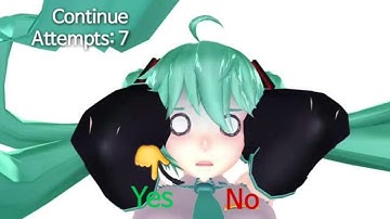 H a t s u n e m i k u (PS3 bootleg) Continue + Game over