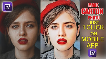 How To Make Your Cartoon Photo Just 1 Click On Mobile App - How to Turn Photos into Cartoon Effect