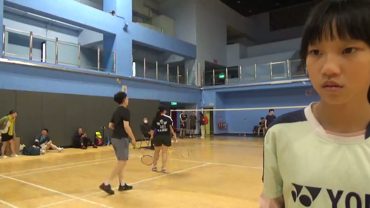 20231219 挑戰組女雙冠亞 蒨蒨+亞葳 vs 筱茜+Kaye（齊羽飛揚第二屆會內賽紅館）10-20