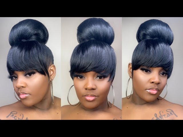 Cute and simple quick low bun. ❤️ #naturalhair #beauty #lowbun #protec... |  TikTok