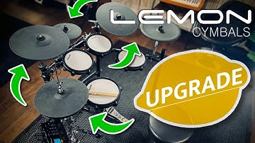 Lemon e-cymbal UPGRADE on NUX DM-310 e-drums + EZdrummer 3 sounds