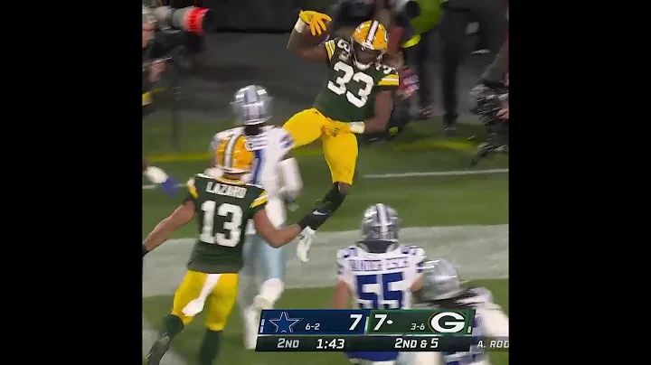 Aaron Jones And AJ Dillon Combine For 221 Yards Ag...