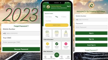 How to reset Pakistan railway app password| Pakistan railway app password recover karne ka tariqa