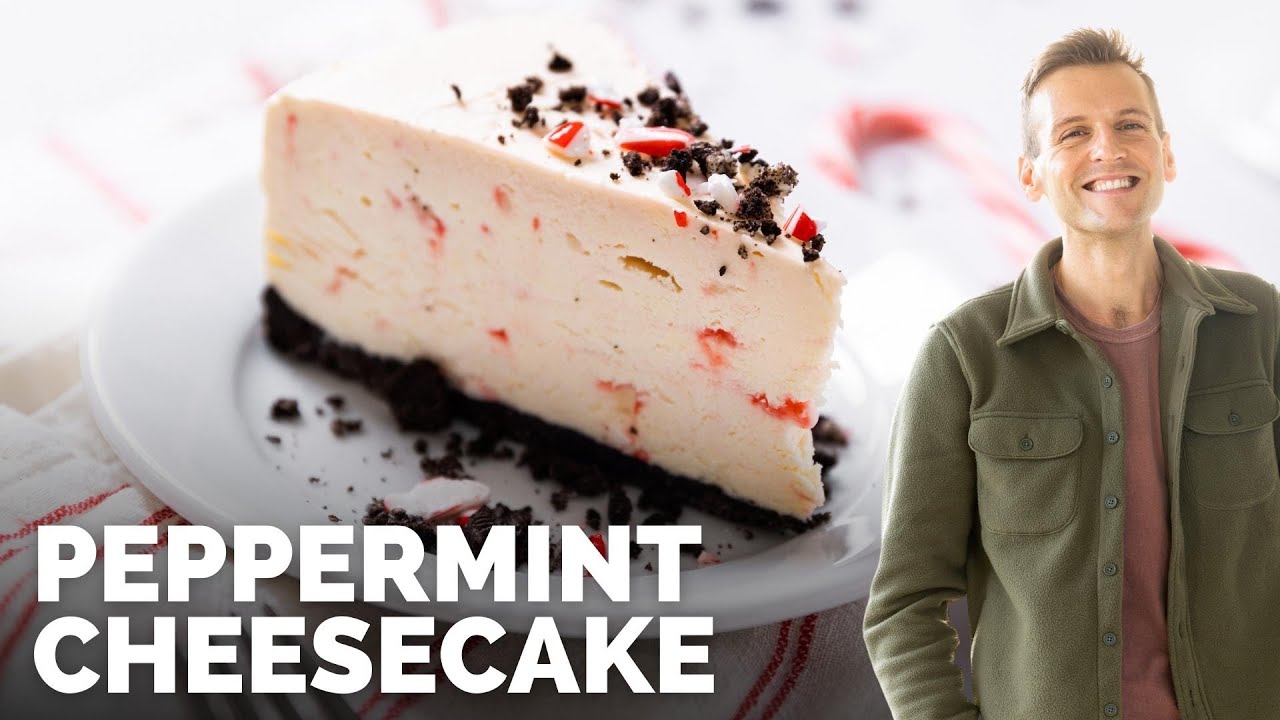 Мятный чизкейк без выпечки