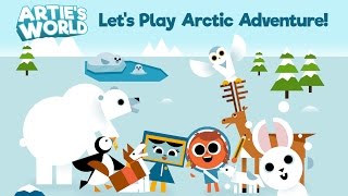 Let's Play | Drawing Arctic animals in Artie's World! (apps for kids) screenshot 2
