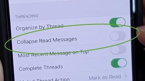 iPhone 11 Pro: How to Enable / Disable Mail Collapse Read Messages | iOS 13