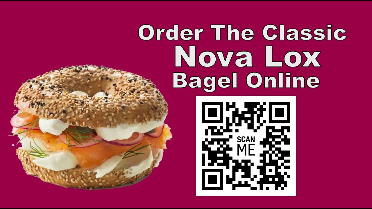 Order Online Classic Nova Lox On An Everything Bagel #everythingBagel #Nova:Lox Broad Nosh Bagel Deli Catering NYC