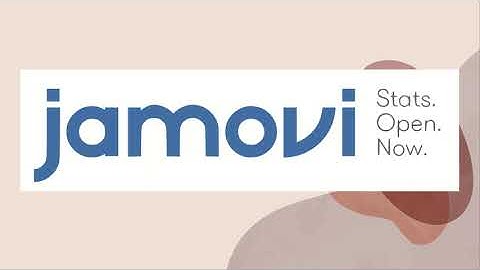 1 Jamovi. The simplest stats package.