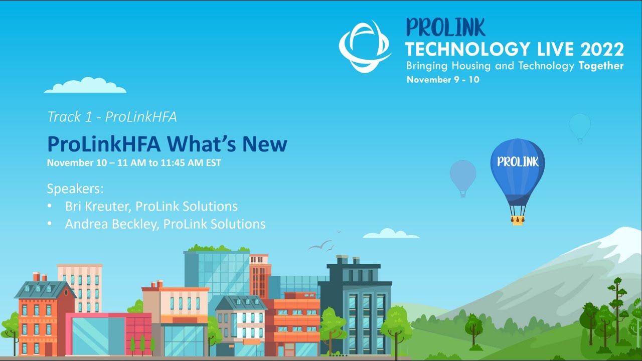 ProLink Technology Live 2022 - ProLinkHFA What's New - YouTube