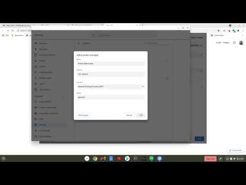 Chromebook Printer Setup