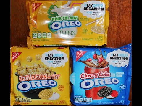 Video: Prueba De Sabor De Nuevos Sabores De Oreo: Cherry Cola, Piña Colada, Kettle Corn