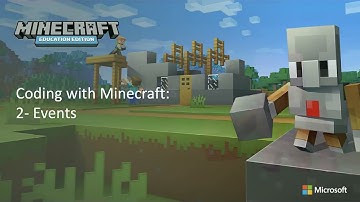 Coding with Minecraft - Unit 1: Lesson A - Events