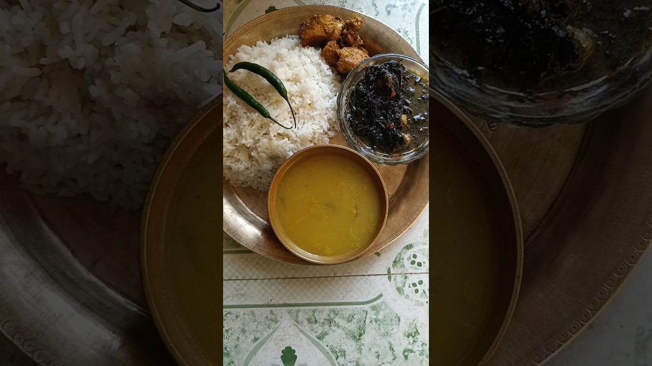 Bodo Traditional Food//Narji jwng oma bedor//Jute leaves with pork 