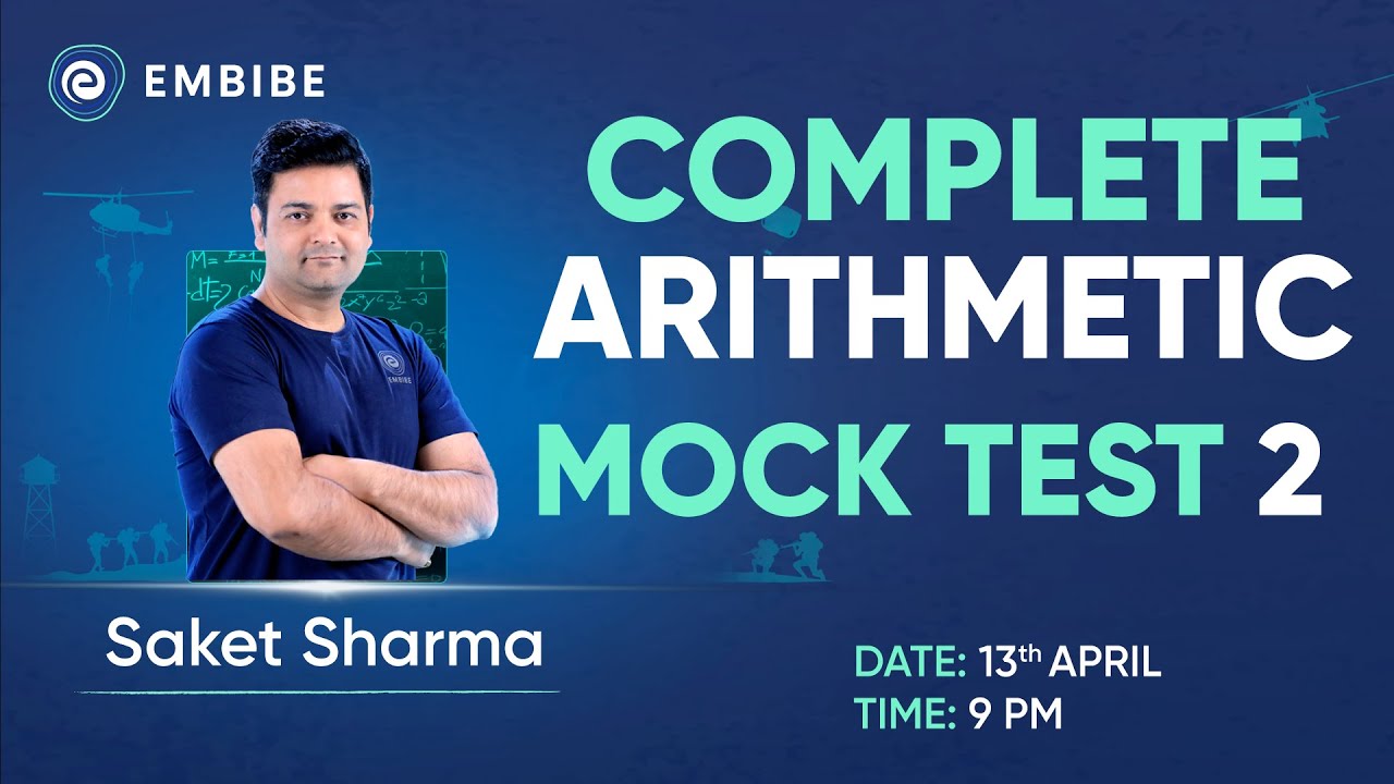 CDS 1 2023 | Complete Arithmetic Mock Test 2 | Maths for CDS 2023 ...