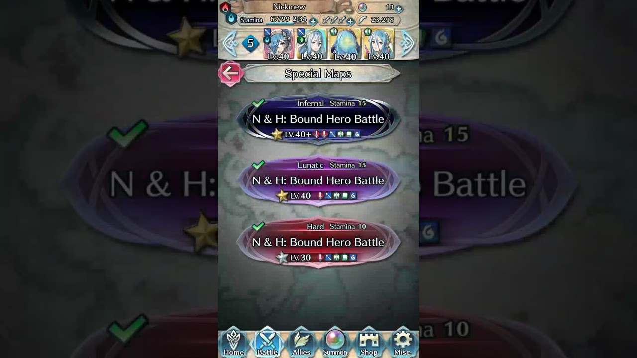 Peri and Azuras vs. Ninian and Hawkeye BHB FEHeroes