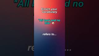 All Bark And No Bite