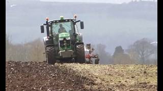 John Deere Ploughing the Hill Field