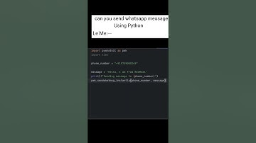 send whatsapp messages using python #shorts #how #howto #python #hacker #redreal #hack #cyberpunk
