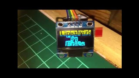 Fonts on oled96 (smoke testing I2C OLED)