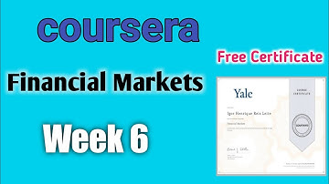 Financial Markets Week 6 Coursera Answers