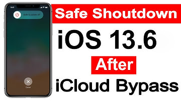 iOS 13,6 ✔ Safe Shutdown after iCloud Bypass fixed POWER ON OFF