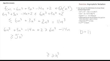 Asymptotic (big-Oh) Notation - Exercise - Design and Analysis of Algorithms